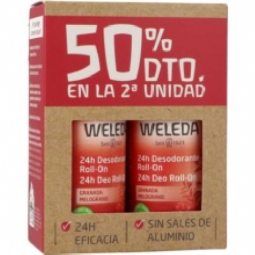 Weleda desodorant roll-on granafda duplo 50%dte
