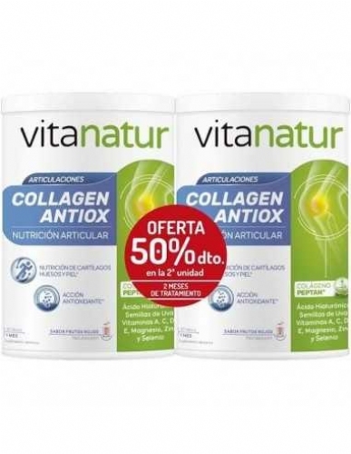 Vitanatur collagen antiox plus  2 envases 360 g pack ahorro