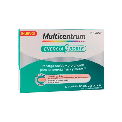 Multicentrum energia doble  20 comprimidos