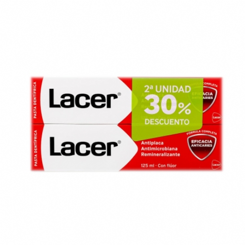 Lacer pasta dentrifica 125ml 2ª unitat 30% dte