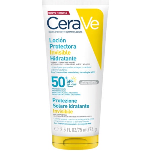 CeraVe Loción Protectora Invisible Hidratante SPF 50+ 75 ml