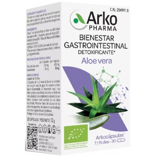 Arkocapsulas aloe vera bio (30 capsulas)