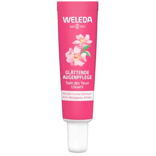 Weleda contorno de ojos alisante rosa mosqueta y te blanco  1 tubo 12 ml