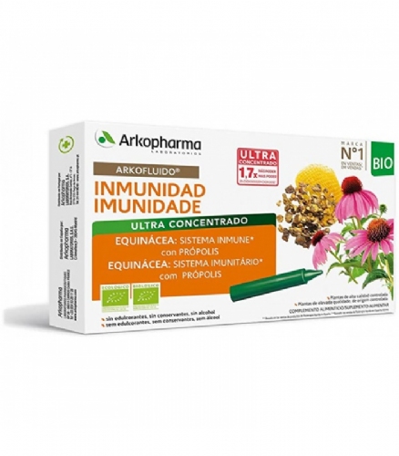 Arkofluido inmunidad echinacea con propolis bio (20 ampollas 15 ml)