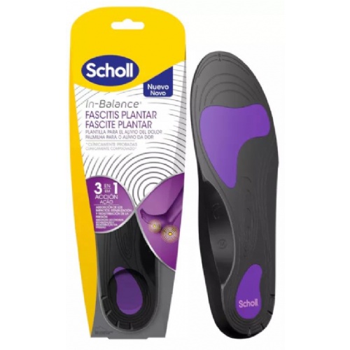 Plantillas fascitis plantar scholl in-balance 2 unidades talla m - scholl in-balance