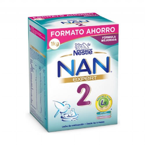 Nan 2 expert leche lactantes continuacion  1 envase 1000 g