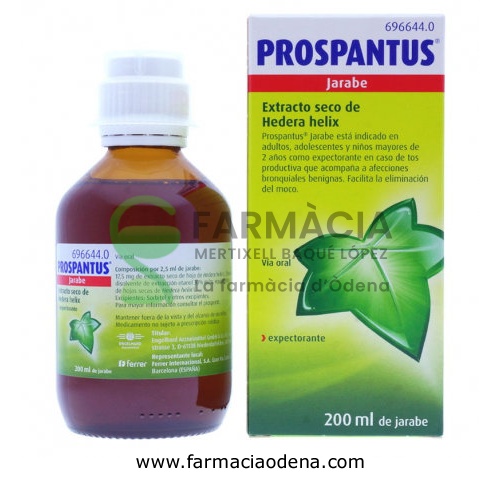 PROSPANTUS JARABE , 1 frasco de 200 ml
