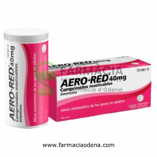 AERO RED 40 mg COMPRIMIDOS MASTICABLES , 100 comprimidos
