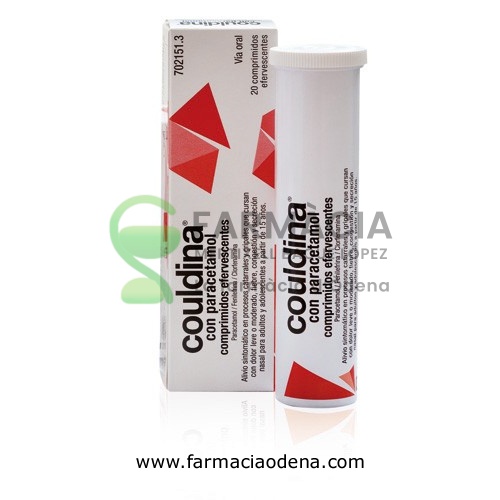 COULDINA CON PARACETAMOL COMPRIMIDOS EFERVESCENTES , 20 comprimidos