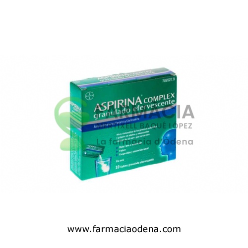 ASPIRINA COMPLEX GRANULADO EFERVESCENTE, 10 sobres