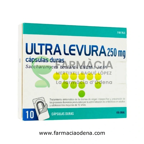 ULTRA-LEVURA 250 MG CAPSULAS DURAS , 10 cápsulas