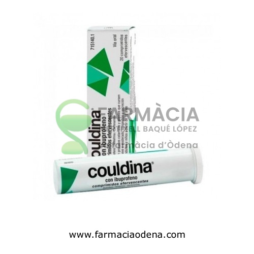 COULDINA CON IBUPROFENO COMPRIMIDOS EFERVESCENTES, 20 comprimidos