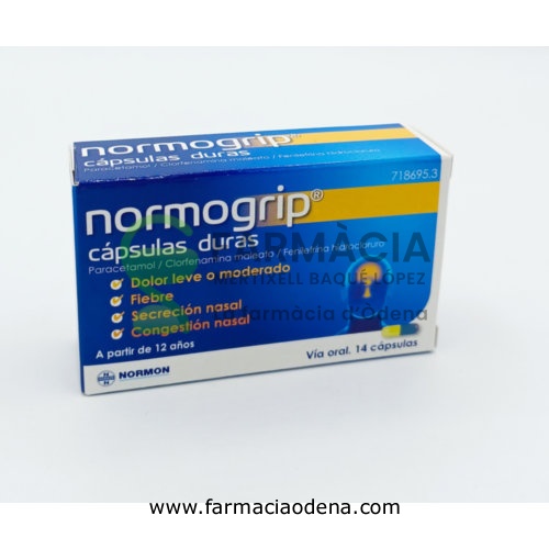 NORMOGRIP CAPSULAS DURAS, 14 capsulas (Blister Al-PVCD/PVC)