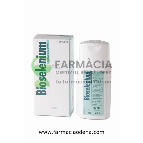BIOSELENIUM 25 mg/ml  SUSPENSION CUTANEA , 1 frasco de 100 ml