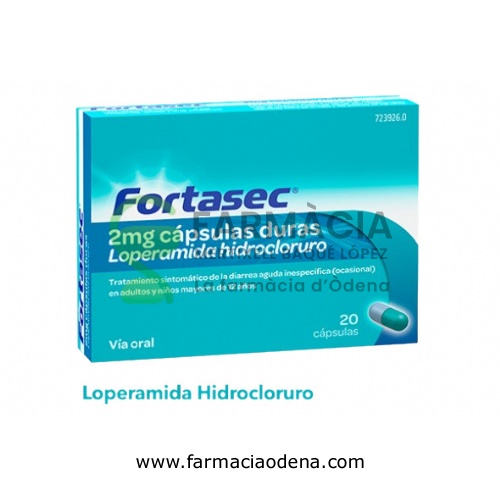 FORTASEC 2 mg CAPSULAS DURAS 20 cápsulas