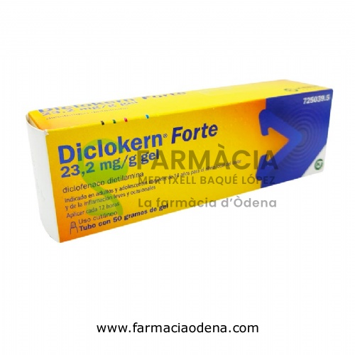 DICLOKERN FORTE 23,2 MG/G GEL, 1 tubo de 50 g
