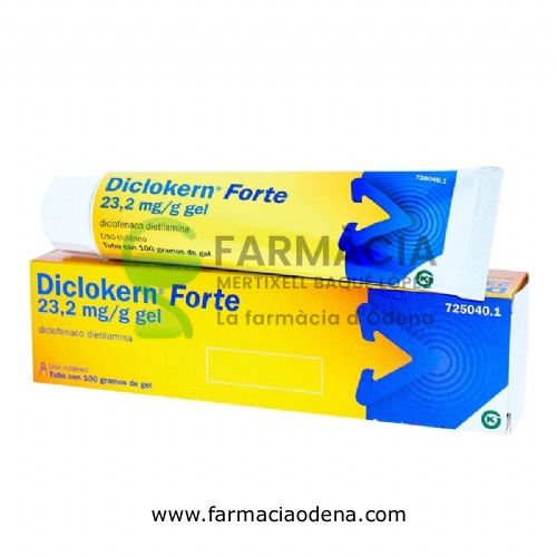 DICLOKERN FORTE 23,2 MG/G GEL, 1 tubo de 100 g