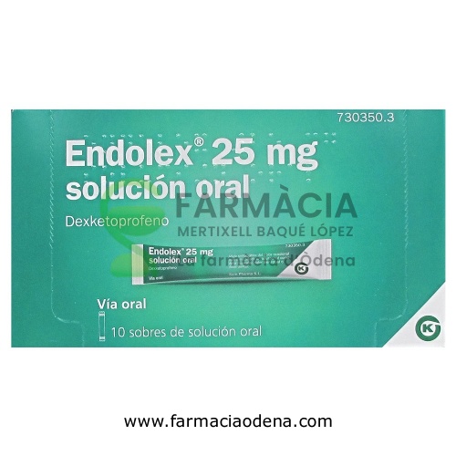 ENDOLEX 25 MG SOLUCIÓN ORAL 10 sobres de 10 ml
