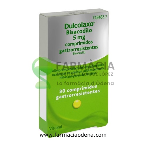 DULCOLAX BISACODILO 5 MG COMPRIMIDOS GASTRORRESISTENTES, 30 comprimidos
