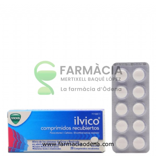 ILVICO COMPRIMIDOS RECUBIERTOS, 20 comprimidos