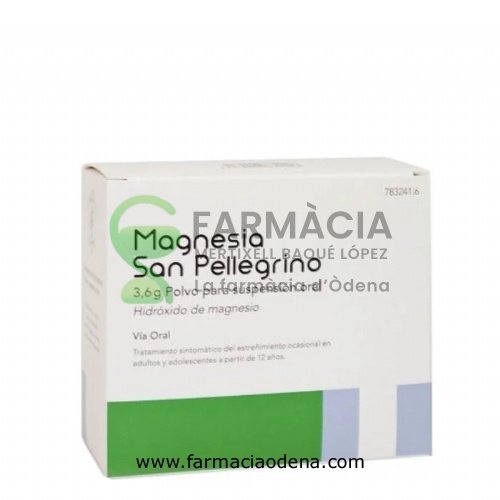 MAGNESIA SAN PELLEGRINO 3,6 g POLVO PARA SUSPENSION ORAL , 20 sobres