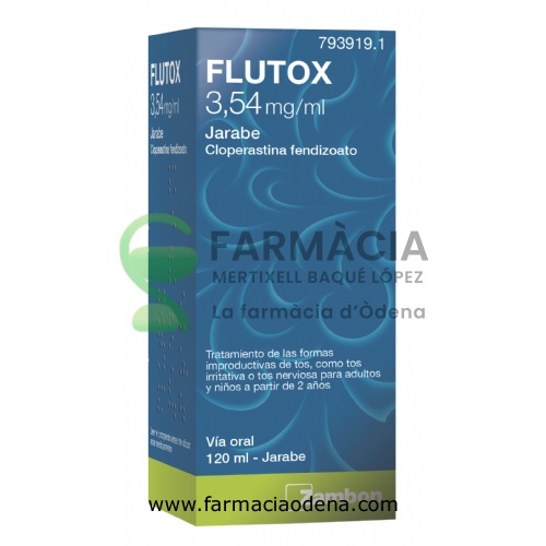 FLUTOX 3,54 mg/ml JARABE , 1 frasco de 120 ml