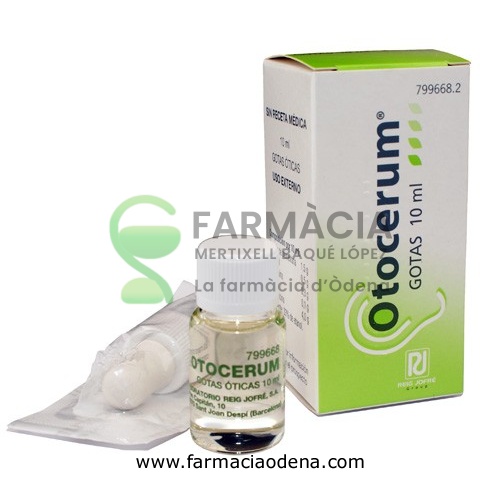 OTOCERUM  GOTAS OTICAS EN SOLUCION , 1 frasco de 10 ml