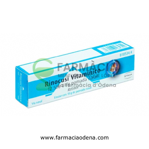 RINOCUSI VITAMÍNICO 12.500 UI/g POMADA NASAL, 1 tubo de 10 g