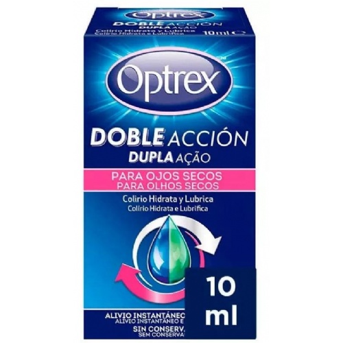 Optrex colirio doble accion para ojos secos  1 envase 10 ml