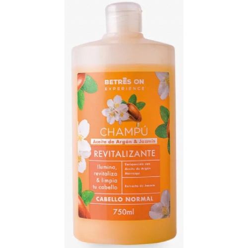 Betres on champu argan y jazmin revitalizante