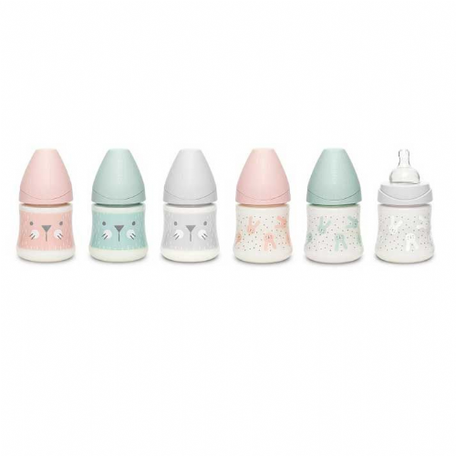 Biberon tetina fisiologica silicona - premium bonhomia (1 unidad 150 ml talla s)