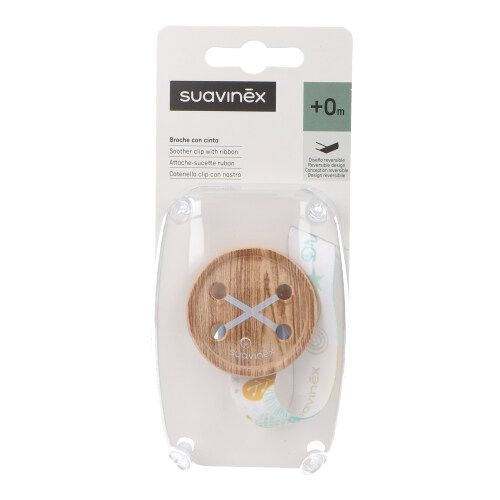 Broche redondo boton con cinta suavinex 1 unidad