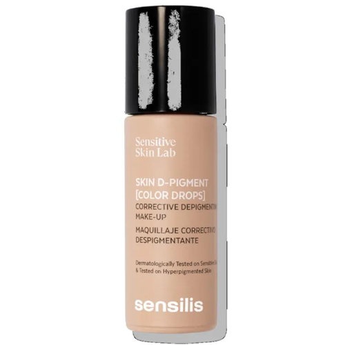 Sensilis skin d-pigment color drops maquillaje correctivo despigmentante  1 frasco 25 ml color 02