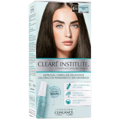 Cleare institute colour clinuance (1 envase 170 ml tono color 4.01 chocolate frio)