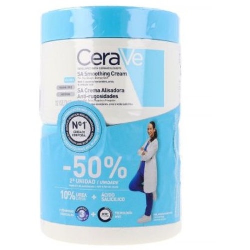 Cerave duplo sa crema alisadora anti-rugosidades 340g 2 unitat al 50%