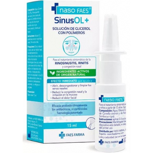 Naso faes sinusol+  1 spray nasal 15 ml