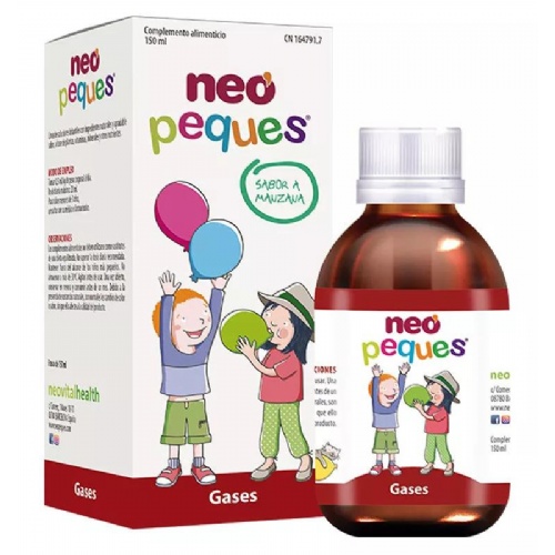 Neo peques gases  1 envase 150 ml sabor manzana