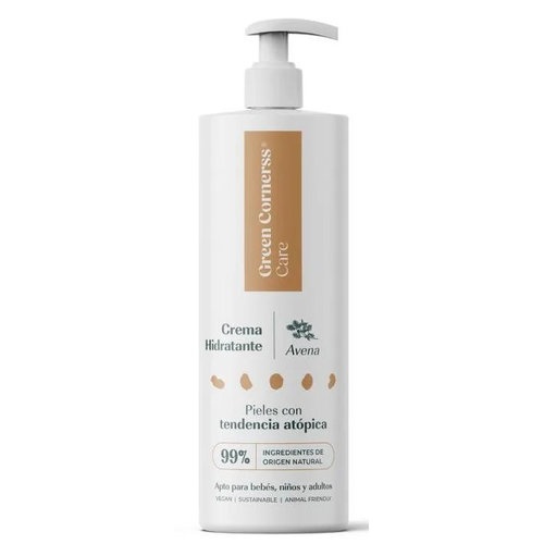 Crema hidratante avena green cornerss 1 botella 300 ml