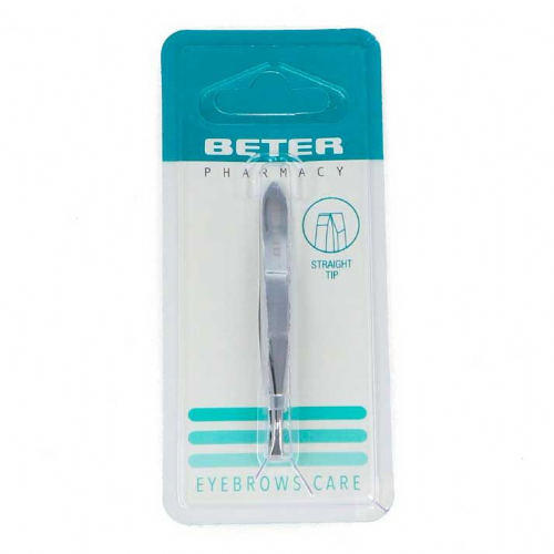 Pinzas depilar beter cromada p recta 7.2 cm - beter
