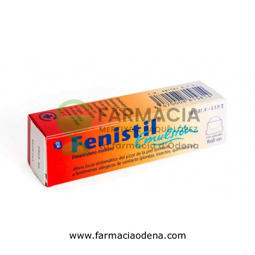 FENISTIL 1 MG/ML EMULSIÓN CUTÁNEA  , 1 frasco de 8 ml