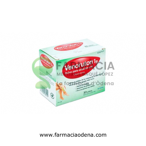 VENORUTON OXERUTINAS 1 G POLVO PARA SOLUCION ORAL, 30 sobres