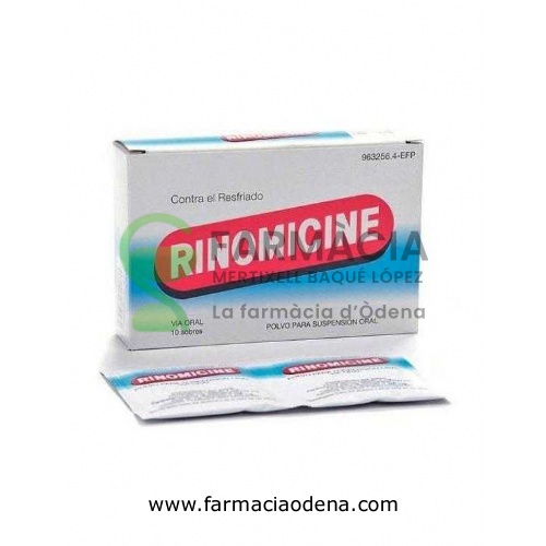 RINOMICINE POLVO PARA SUSPENSIÓN ORAL , 10 sobres