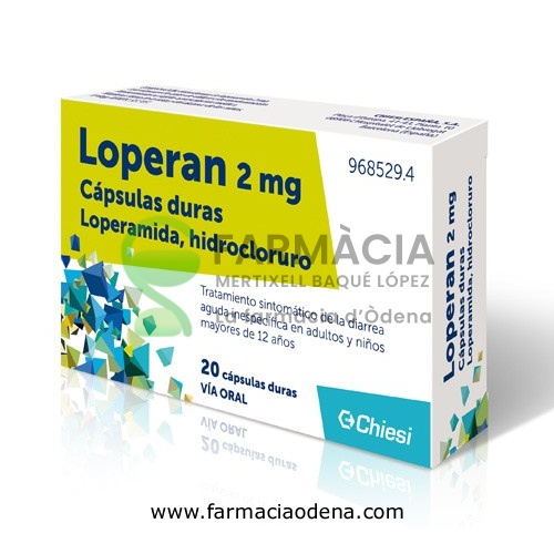 LOPERAN 2 mg CAPSULAS DURAS , 20 cápsulas