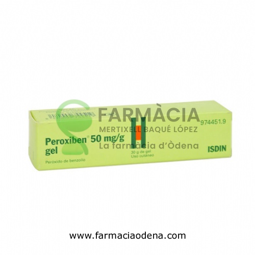 PEROXIBEN  50 mg/g GEL, 1 tubo de 30 g