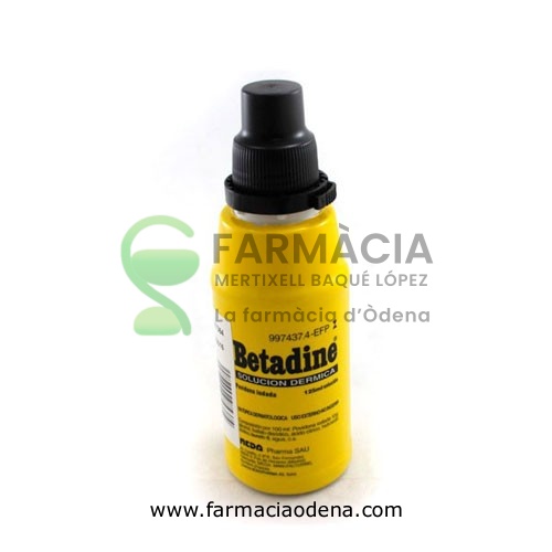 BETADINE 100 MG/ML SOLUCIÓN CUTÁNEA , 1 frasco de 125 ml