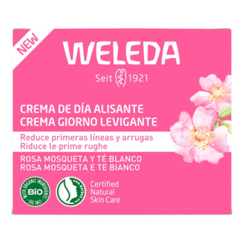 Weleda crema de dia alisante rosa mosqueta y te blanco  1 tarro 40 ml