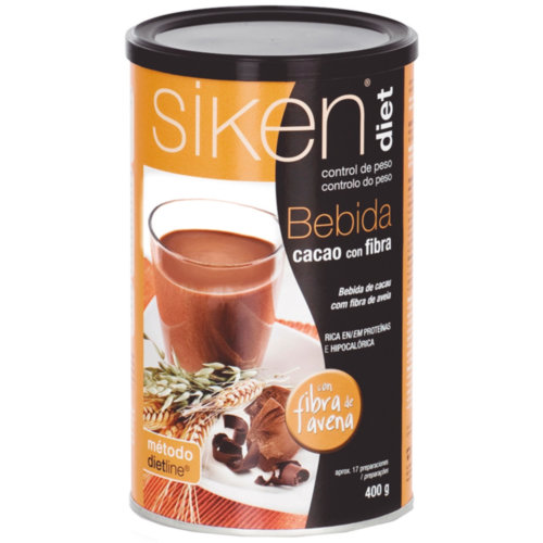 Siken diet bebida de cacao con fibra  1 envase 400 g