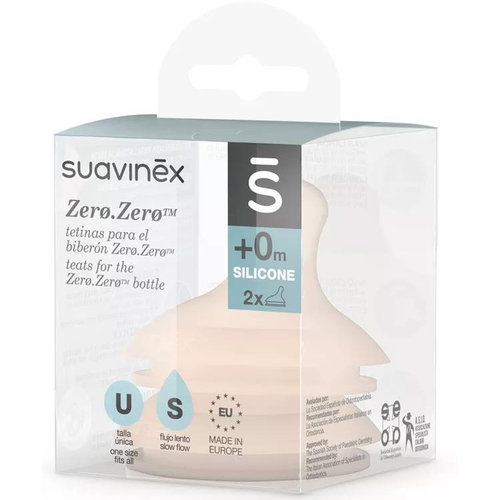Tetina silicona anticolico flujo s - suavinex (0 meses)