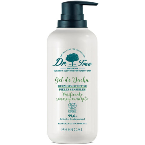 Dr. tree gel de ducha dermoprotector pieles sensibles purificante (1 envase 500 ml aroma romero y eu