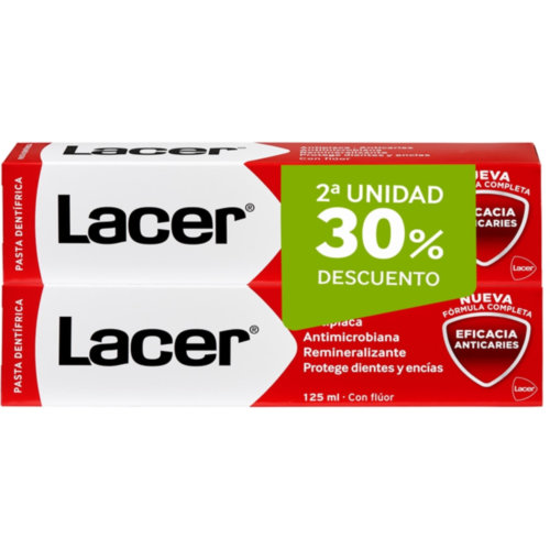Lacer pasta dentrifica 125ml 2ª unitat 30% dte